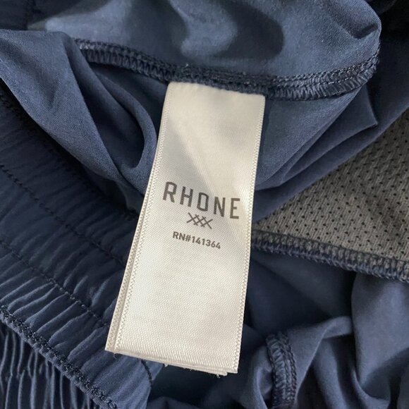 Rhone Shorts Blue‎ Solid Athletic Pull On Running Men's 2XL - Picture 10 of 12